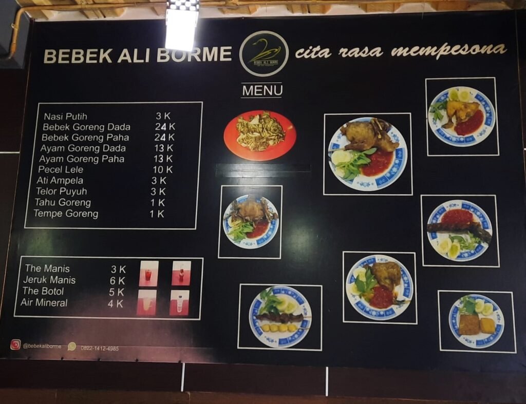 Warung Bebek Ali Borme, Kuliner Kota Bandung